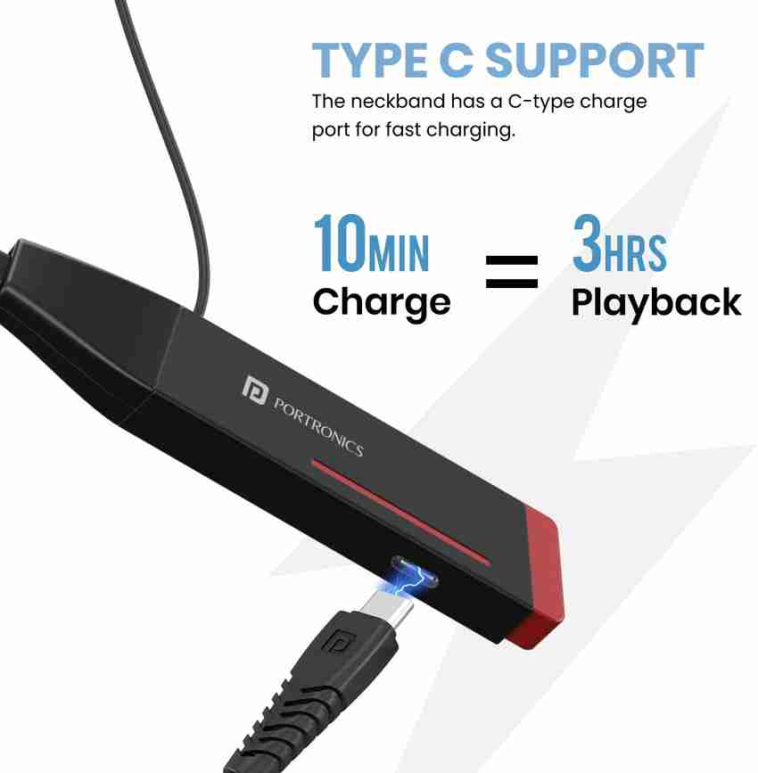 Portronics best sale neckband bluetooth