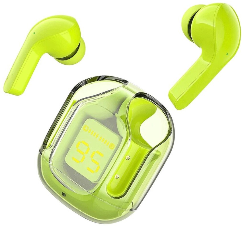 Seashot Ultra pods in Ear Earbuds Bluetooth Headphones Noise Canceling Translucent Bluetooth Headset