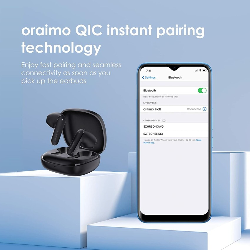 ORAIMO FreePods 4, Custom EQ modes App, 30dB ANC, 4 Mic ENC, 35.5h