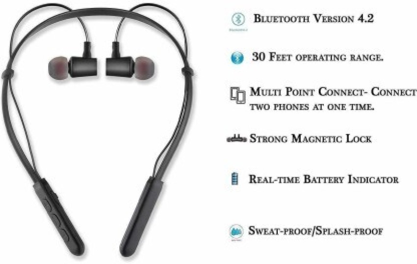 Bluetooth 5.0 headphones with 4.2 online phone