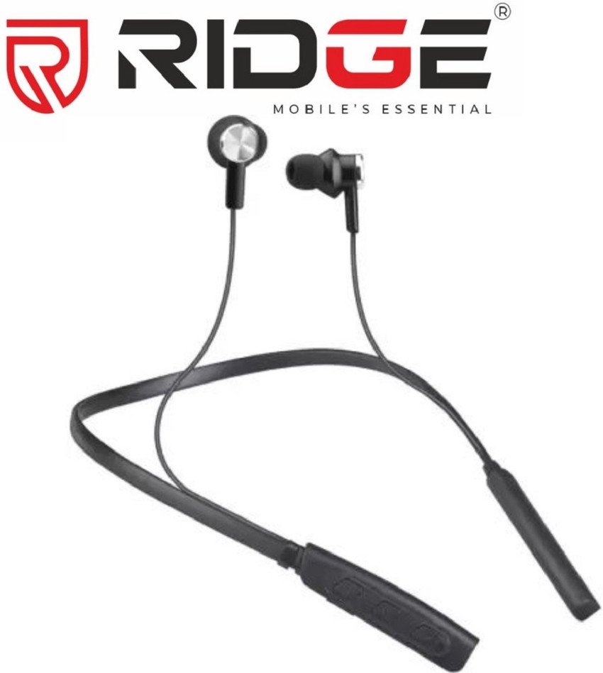 Ridge Bluetooth Neckband RNB016 BLACK Color Bluetooth Headset