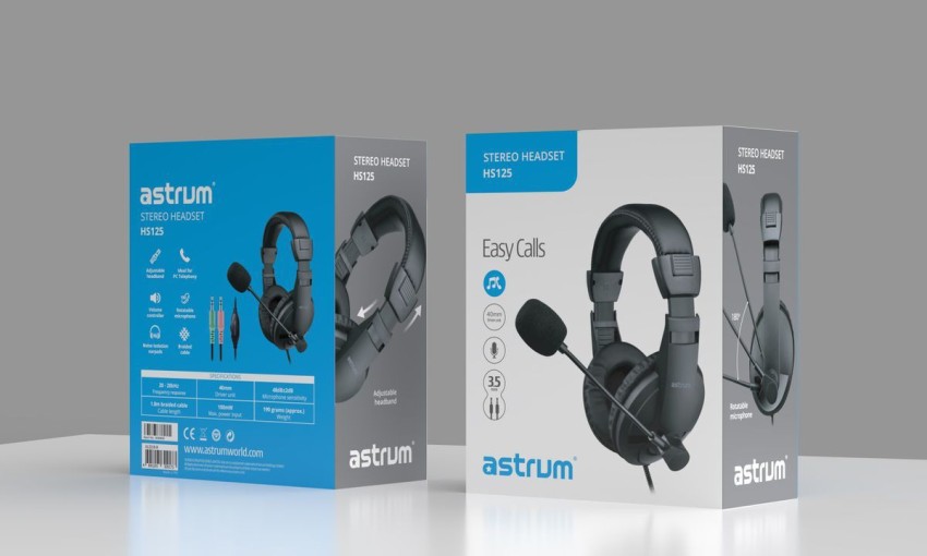 ASTRUM Wired Headset Mic HS125 Wired Headset Price in India