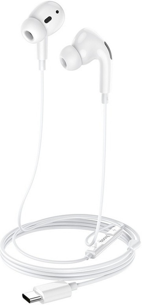 HOCO M101 Pro Crystal USB C Handsfree White Wired Headset Price