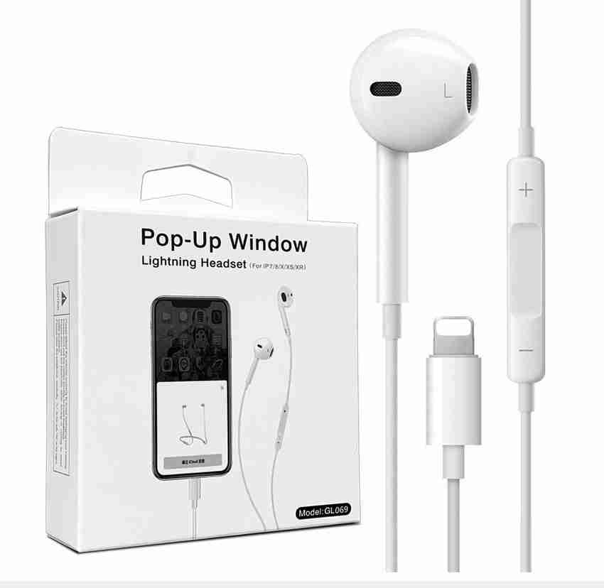 Ajauni Pop Up Window Bluetooth Lightning Earphones For iPhone 13 12 Mini 11 Pro Max 8 Bluetooth Wired Price in India Buy Ajauni Pop Up Window Bluetooth Lightning Earphones For iPhone 13 12 Mini 11 Pro...