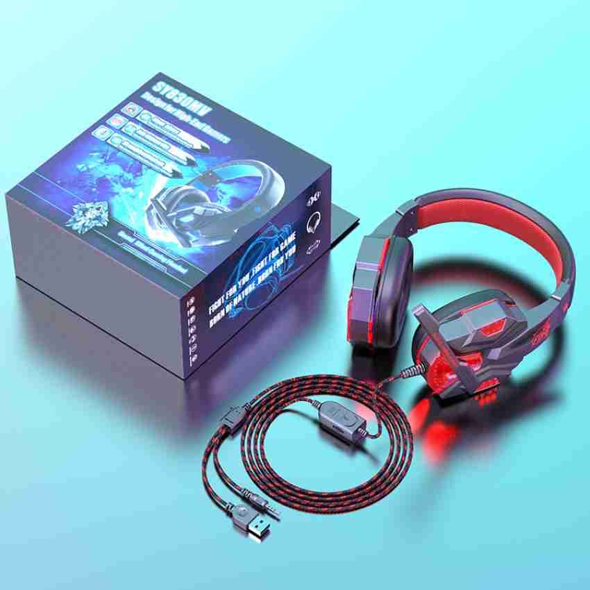 ENTWINO Fighter SY830 Gaming Headphone Mic Red LED Light USB