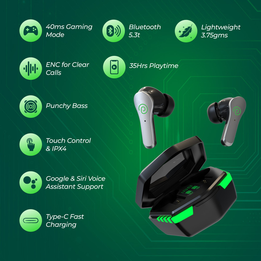 Ptron bassbuds on sale green