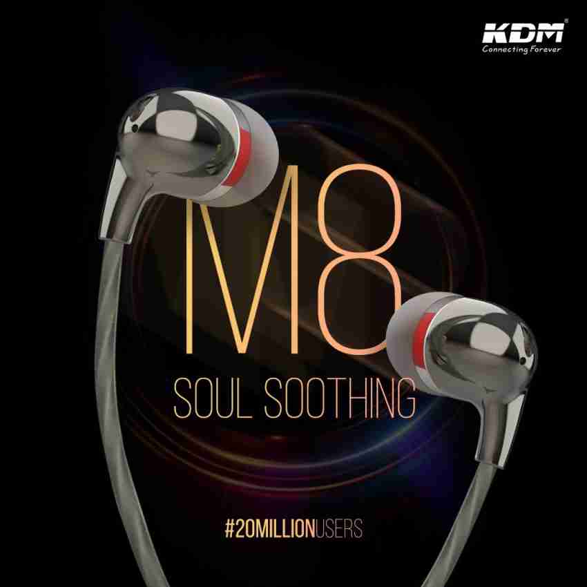 KDM M8 EARPHONE PACK OF 1 Wired Headset Price in India Buy KDM