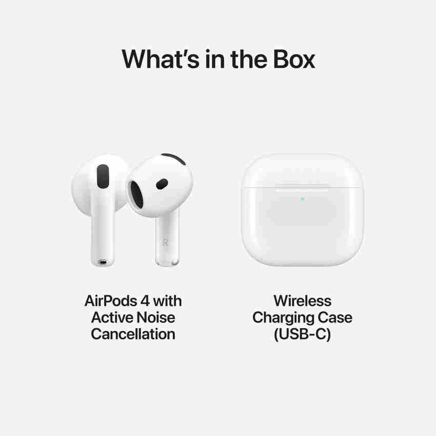 AirPods 4 with Active Noise Cancellation - Apple (IN AirPods 4 with Active Noise Cancellation - Apple (IN