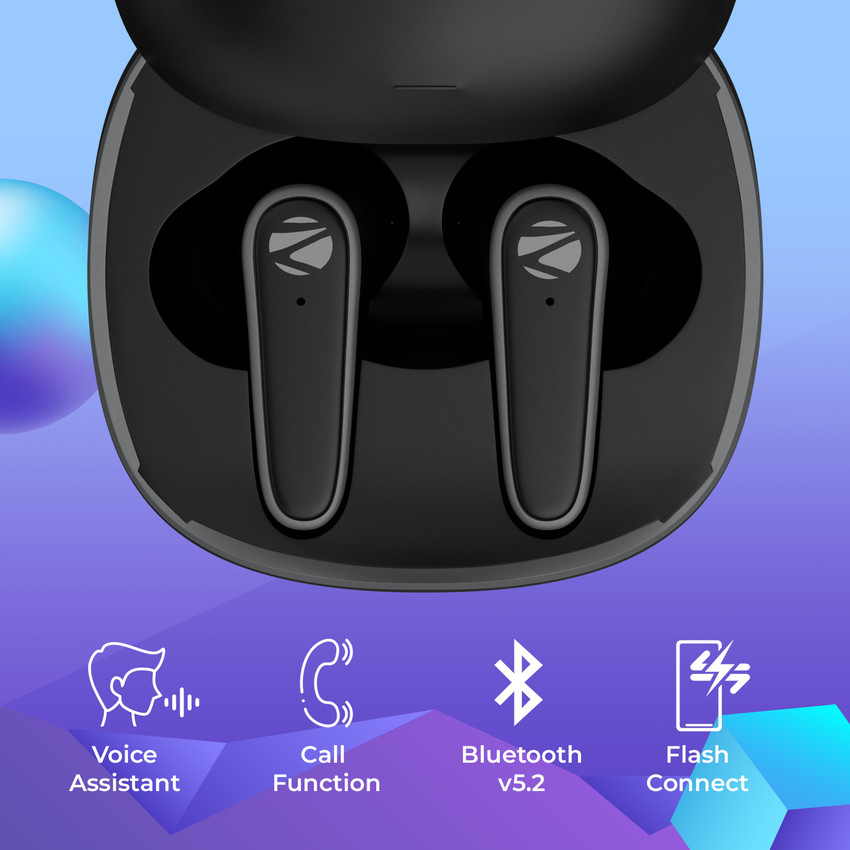 ZEBRONICS Zeb PODS 1 TWS Earbuds ENC ANC Touch Controls