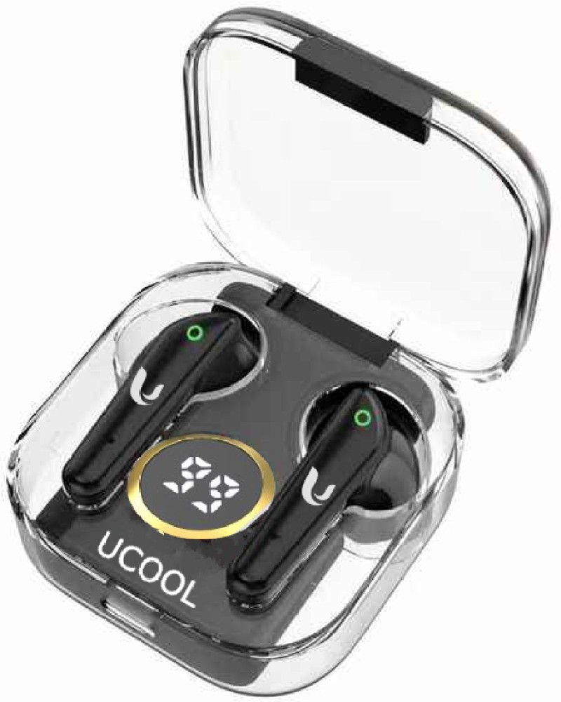 Ucool Crystal 50 Hours Playtime Gaming Bluetooth ENC Tws Earbuds 40ms Low Latency Bluetooth Headset