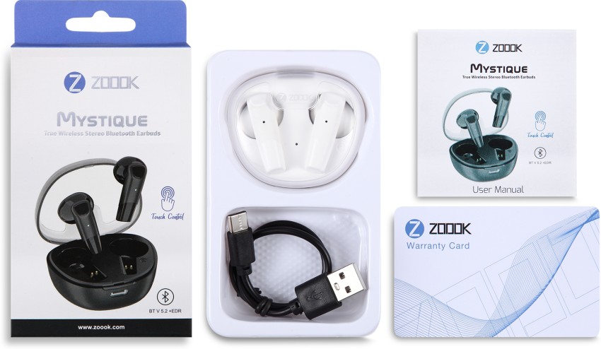 Zoook Mystique TWS Earbuds with Touch Controls 13MM Driver BT V5.2