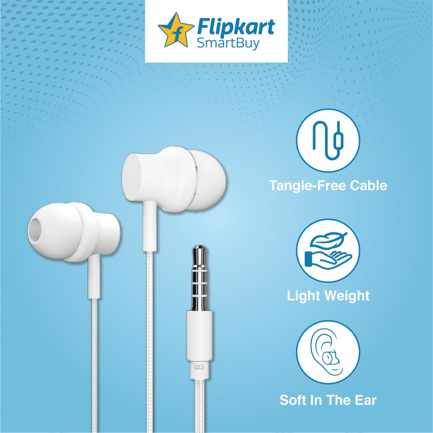 Flipkart SmartBuy Wired Earphone Music Earphone Wired Headset Call Answer Quality Wired Headset