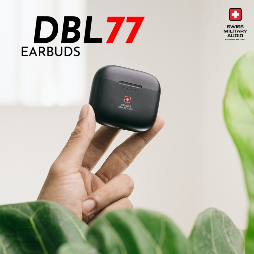 SWISS MILITARY DBL77 Earbuds BT 5.1 with 30Hrs Playtime Noise