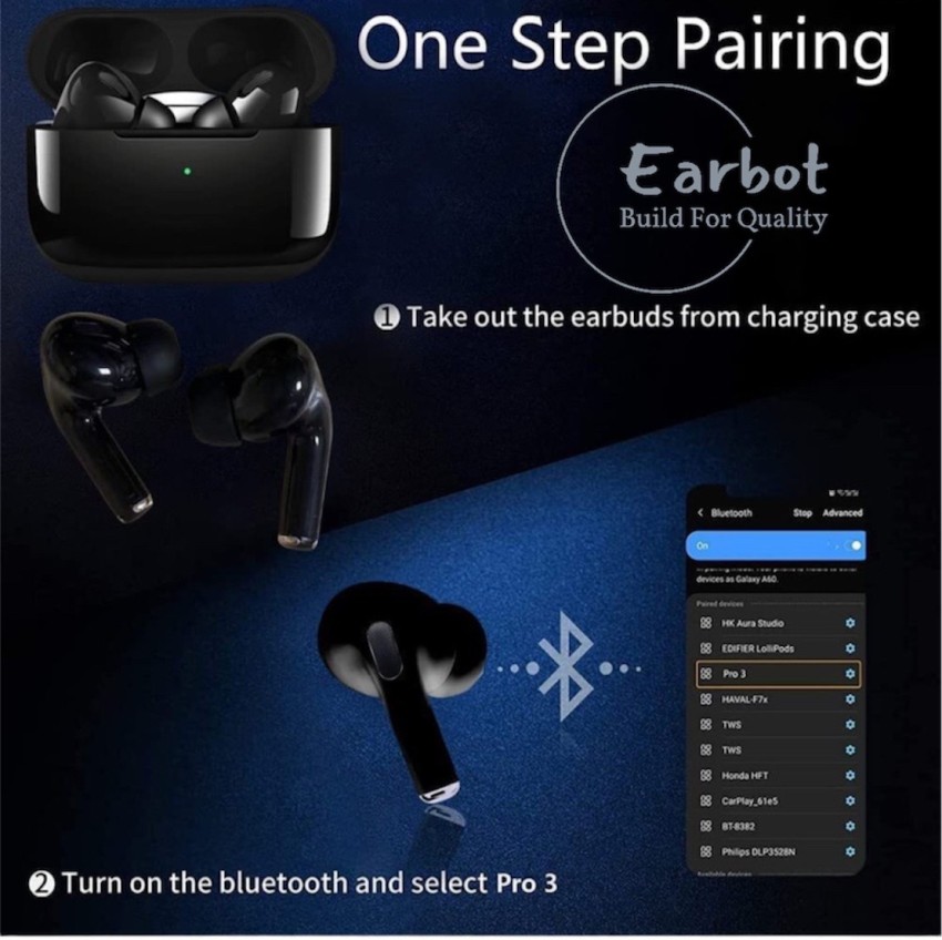 Earbot A15 black TWS Bluetooth Headset Price in India Buy Earbot