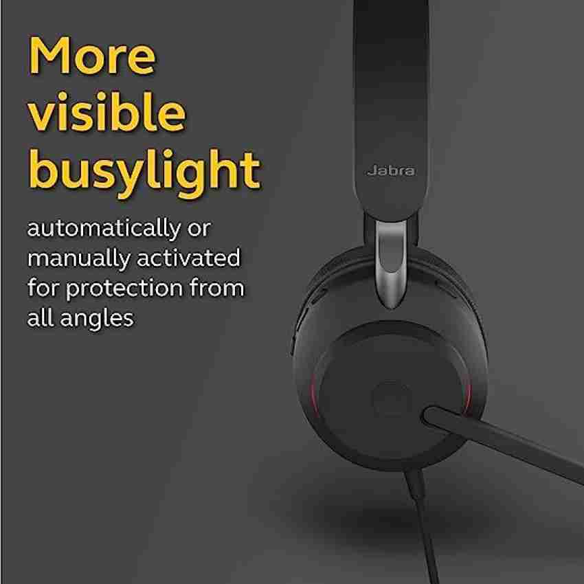 Jabra Evolve2 40 USB A MS sterio Wired Headset Price in India