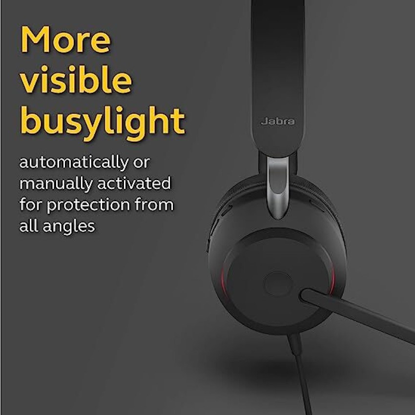 Jabra Evolve2 40 USB A MS sterio Wired Headset Price in India