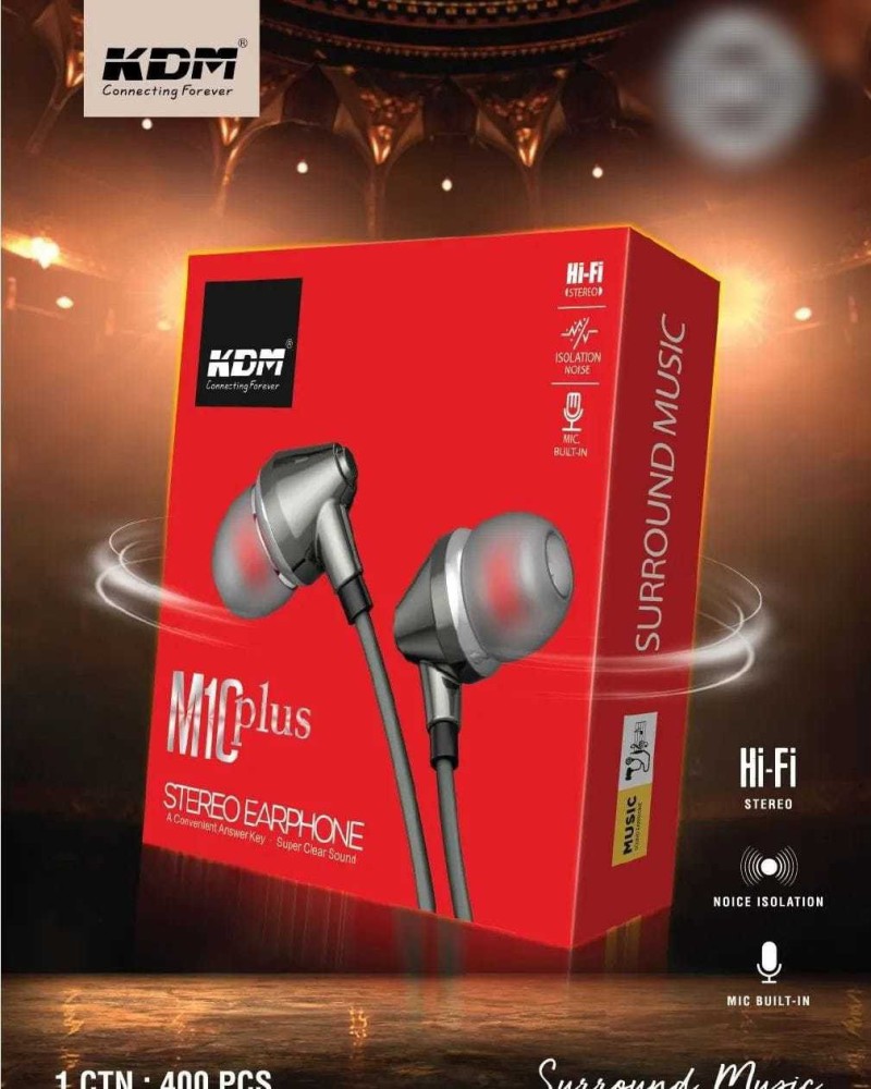 KDM M10 Plus Universal stereo earphone Wired Headset