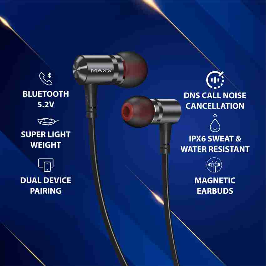 MAXX NX3 upto 25Hrs Playtime,Dual Pairing Wireless Headset In-Ear 