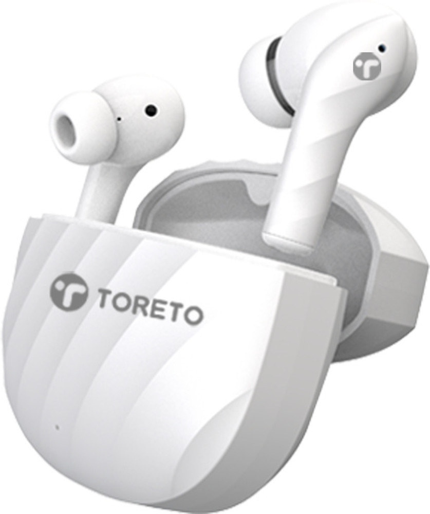 Toreto Air Wave Quad Mic Enc with Low Latency Mode Ipx6 Bluetooth