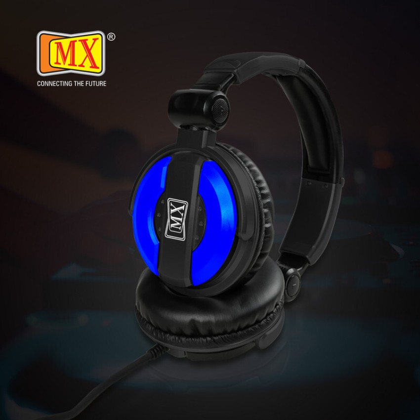 MX DJ Headphones with Swivelling Ear Cups Included Carry Bag DJ