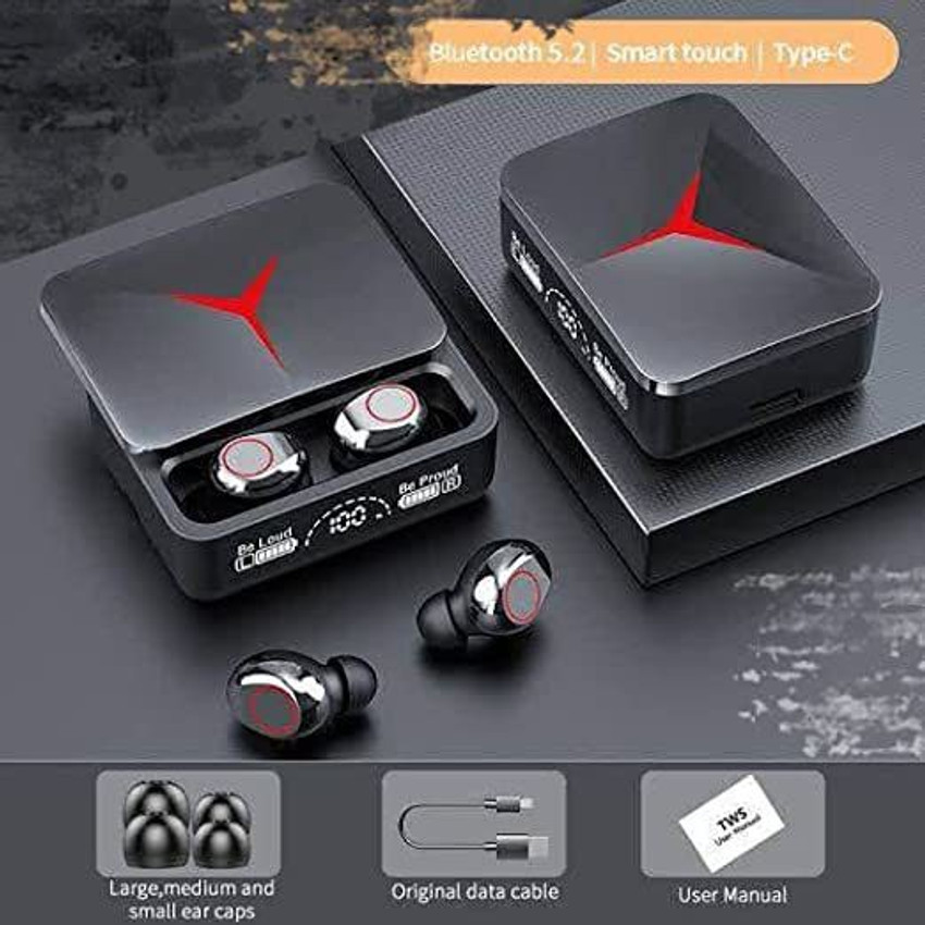 GLowcent Premium TWS M90 with PowerBank Gaming Earbud Wireless