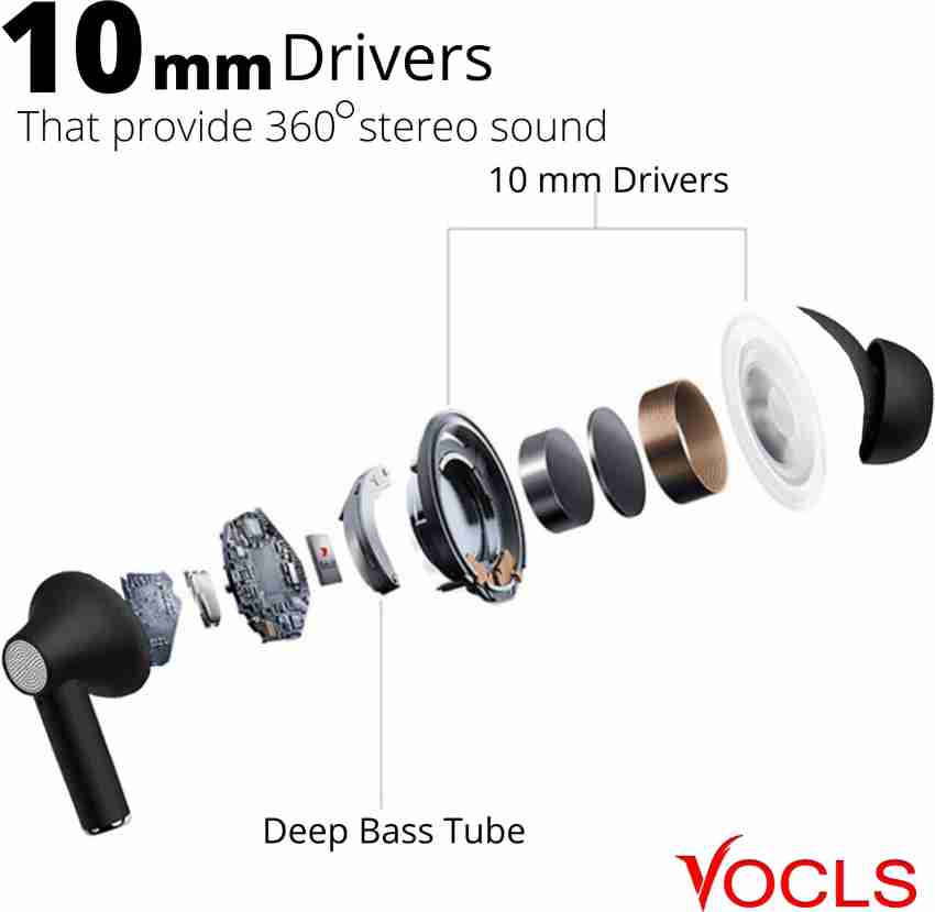 VOCLS Airplay Z20 TWS 40H Playtime IPX5 Water Resistant Deep