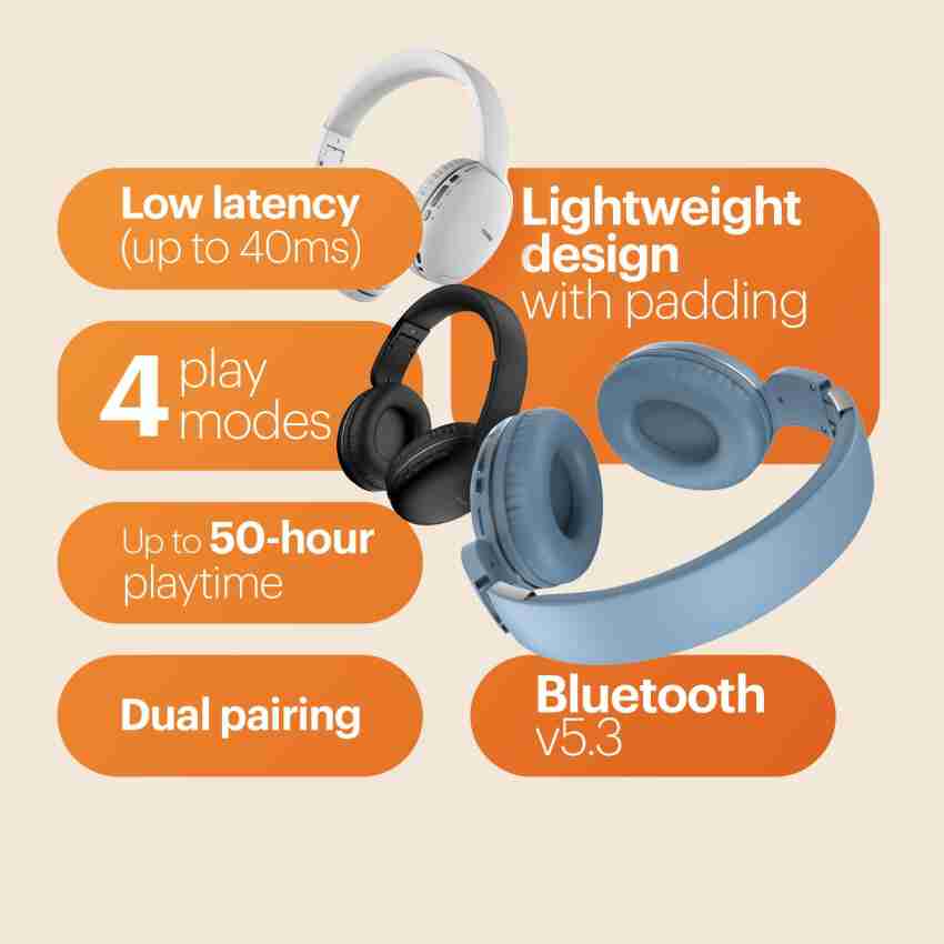 Wireless on ear online headset