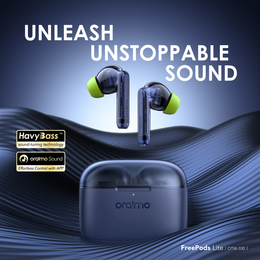 ORAIMO FreePods Lite Earbuds with 40Hr Playtime Custom EQ modes