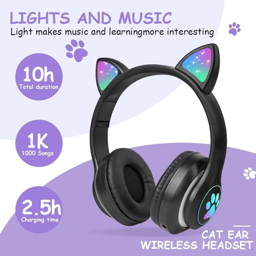 Headphones that light up to the music hot sale