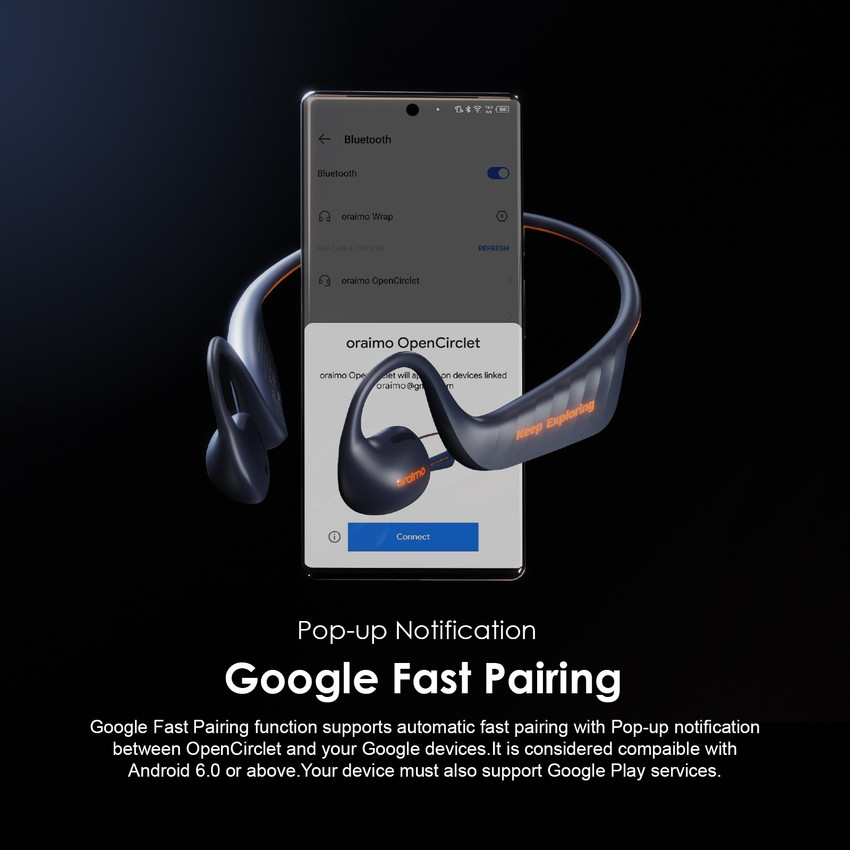 ORAIMO OPN 40D OpenCirclet Open Ear Sport Headphones Air Conduction Open Ear Wireless Bluetooth Price in India Buy ORAIMO OPN 40D OpenCirclet Open Ear Sport Headphones Air Conduction Open Ear Wireless...