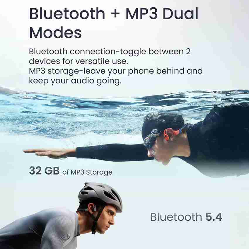 Shokz OpenSwim Pro Bone Conduction Sports Waterproof 9hr Playtime 