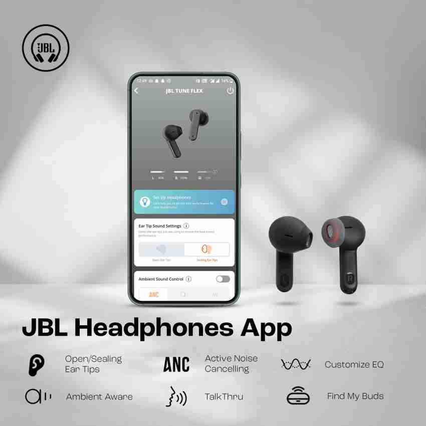 JBL Tune Flex True Wireless Noise Cancelling Earbuds with Bluetooth 5.2  (Blue) 