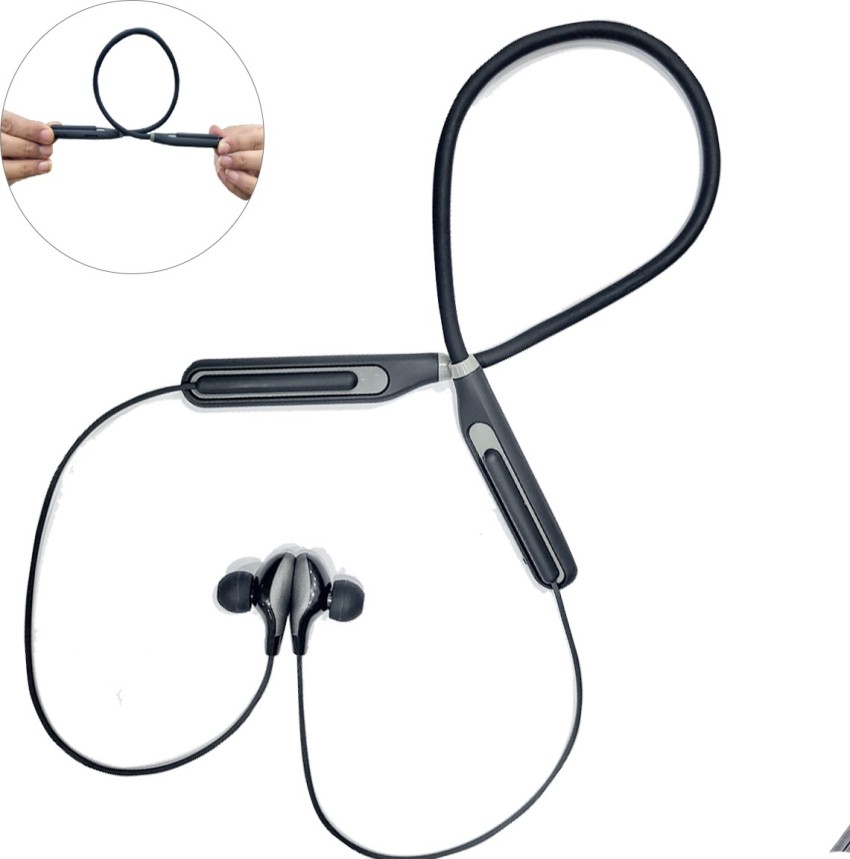 Flexible neckband bluetooth discount headphones