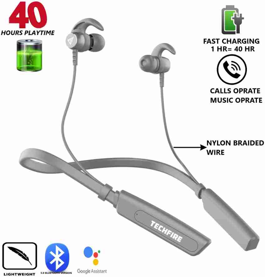 TECHFIRE Fire 500v2 Neckband hi bass Wireless Bluetooth headphone