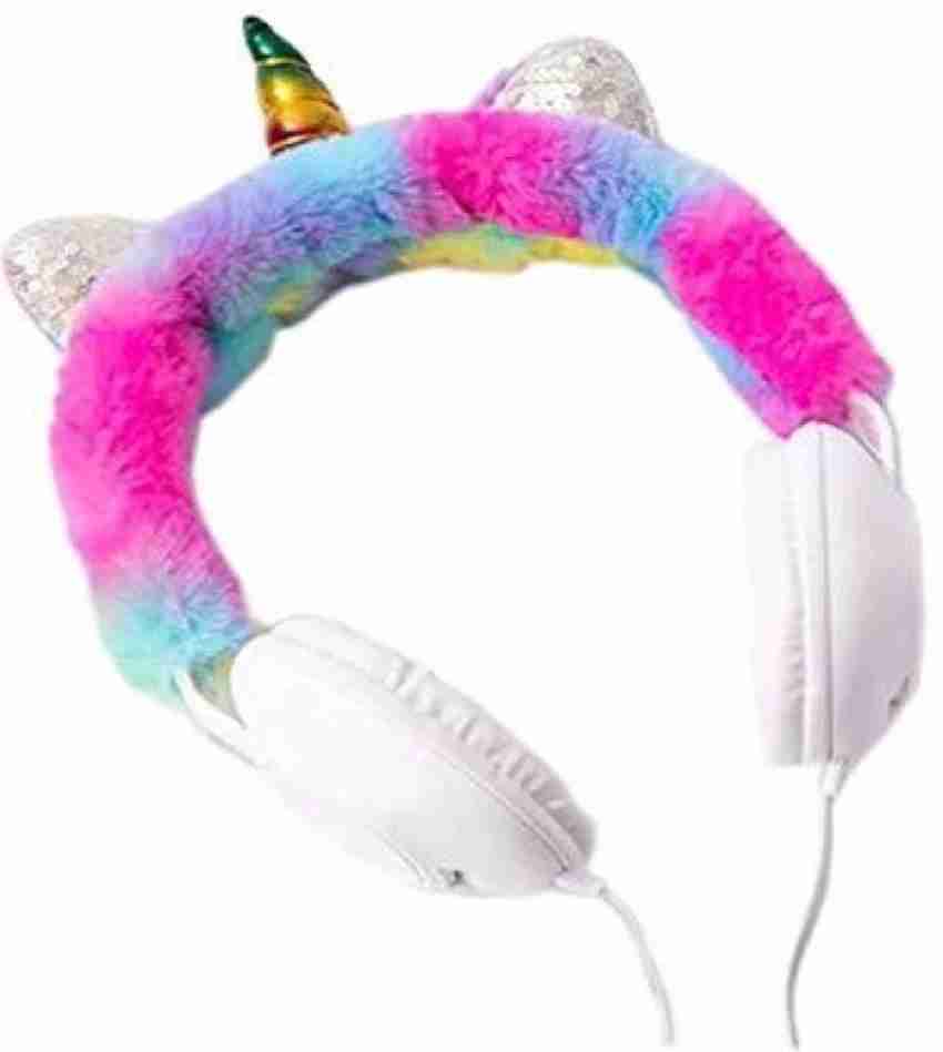Abluxa Magical Unicorn Theme Headphones with Cute Horn and Unicorn