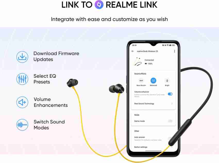 realme Buds Wireless 2S with Dual Device Switching Type C Fast