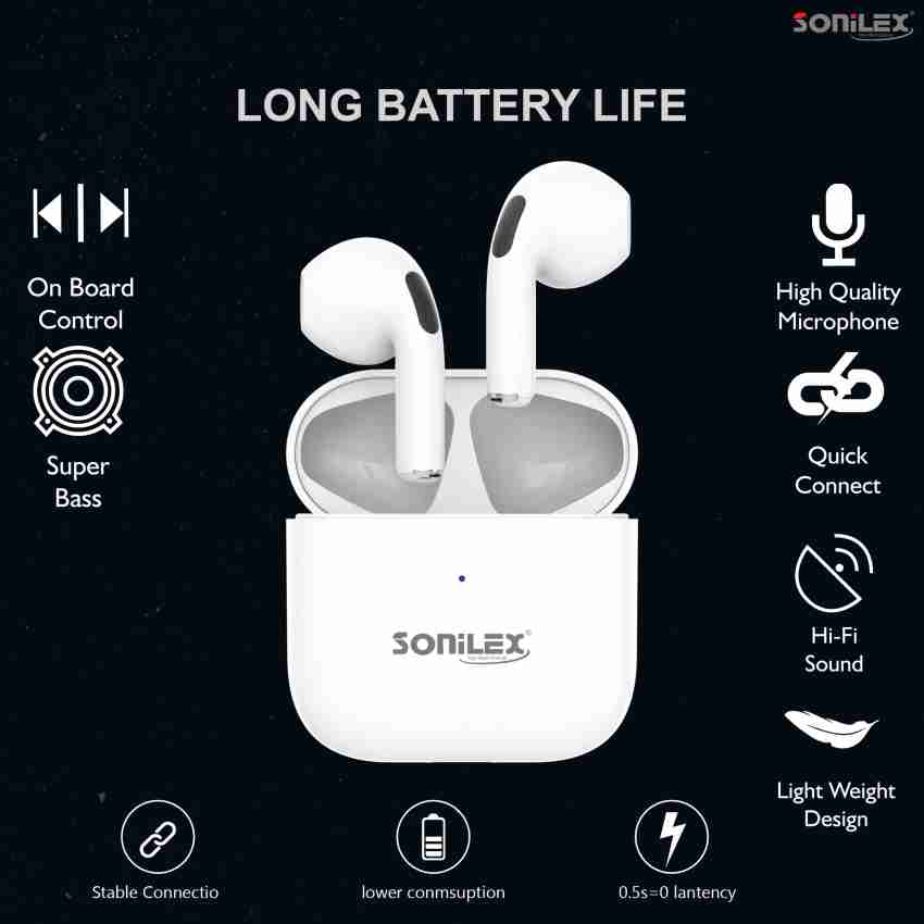 SOniLEX SL BT 207 Voice Pro Wireless Earbuds Bluetooth Headset