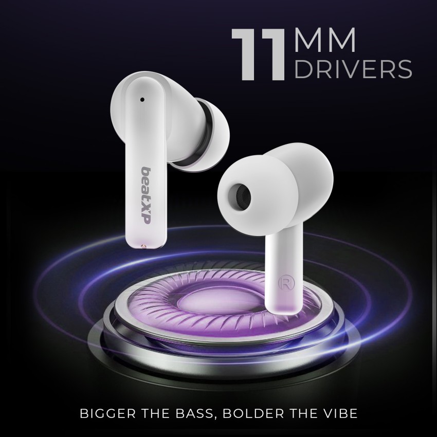 beatXP Vibe XPods with 60H Playtime Quad Mic ENC Gaming Mode BT