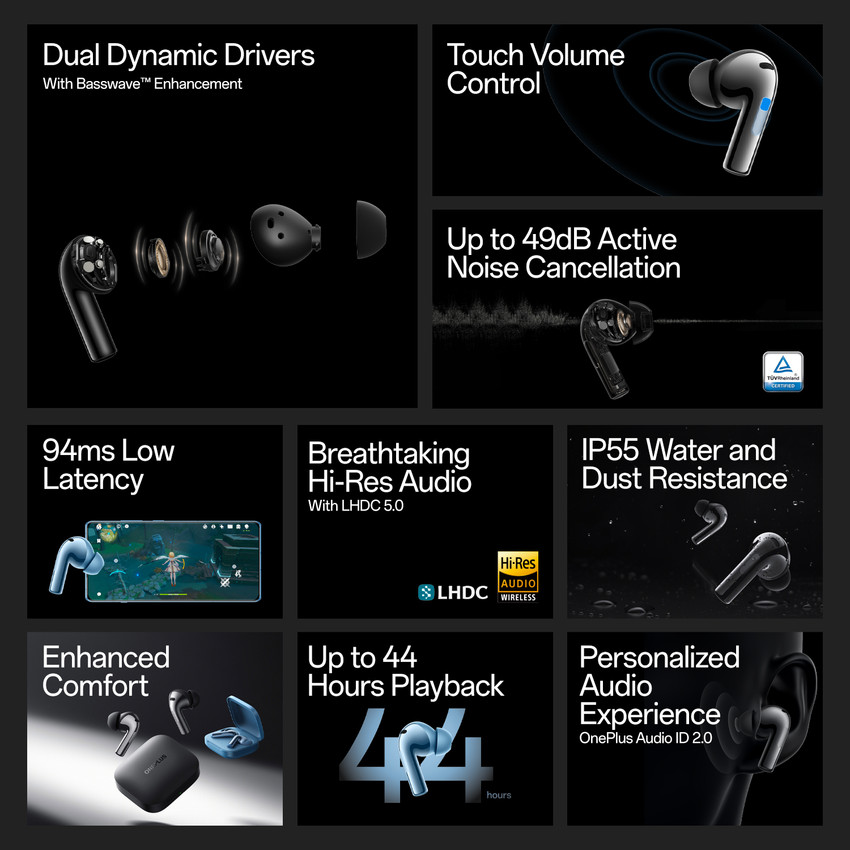 Oneplus earbuds controls sales