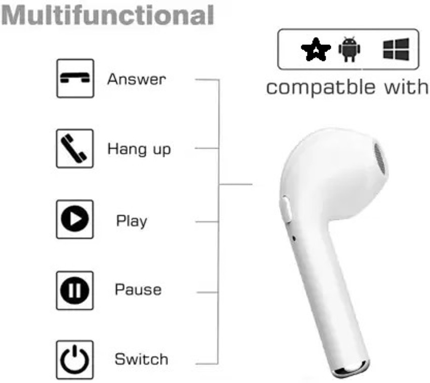 How to connect deals i7 wireless music earphone