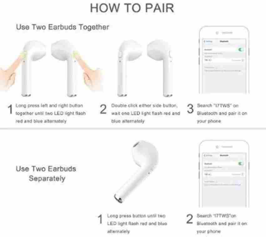 How to pair two earbuds sales