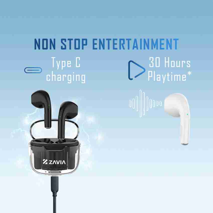 Zavia Infant 30 Hrs Playtime Earbuds TWS 300 mAh Touch Control