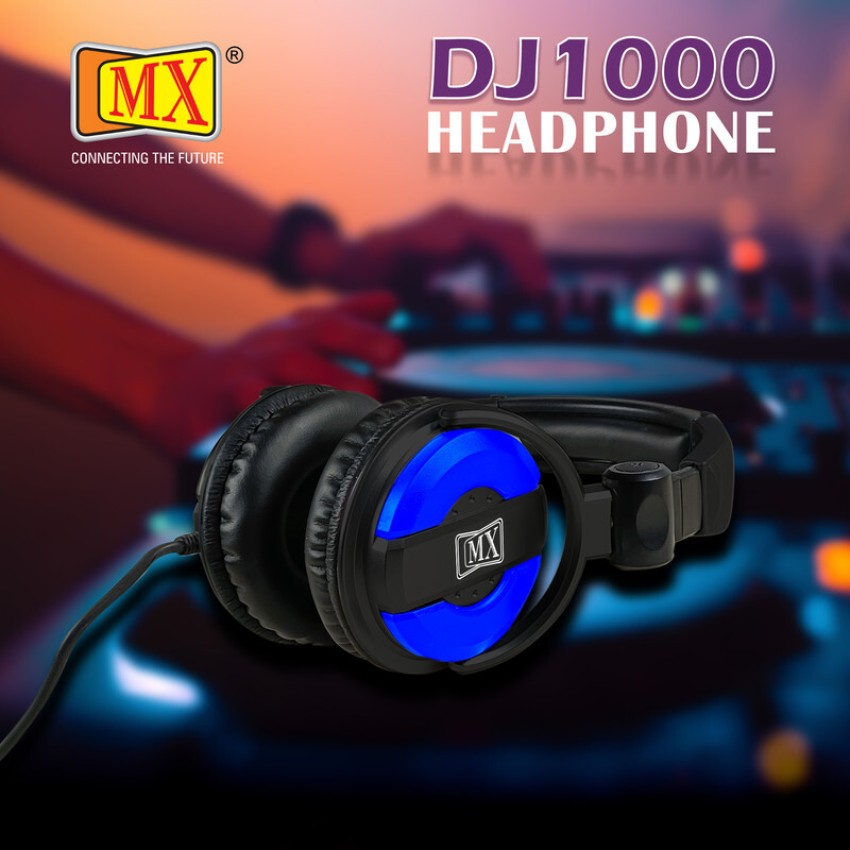 MX DJ Headphones with Swivelling Ear Cups Included Carry Bag DJ