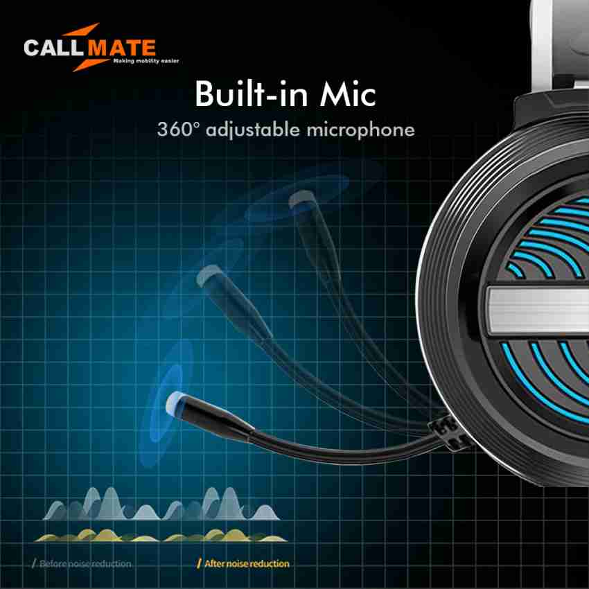 Callmate Xtreme Pro Gaming USB Headphone with 3.5mm for PS4 5 Xbox