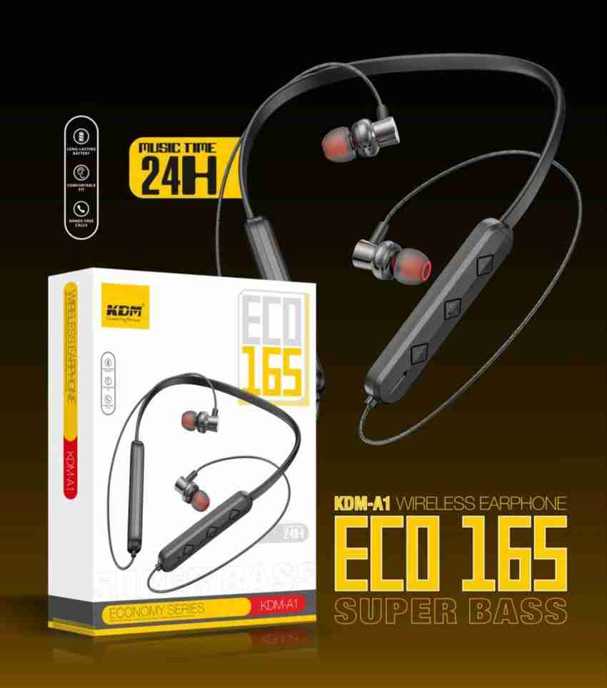 KDM A1 Eco165 bluetooth headphone with mic 24h music play time