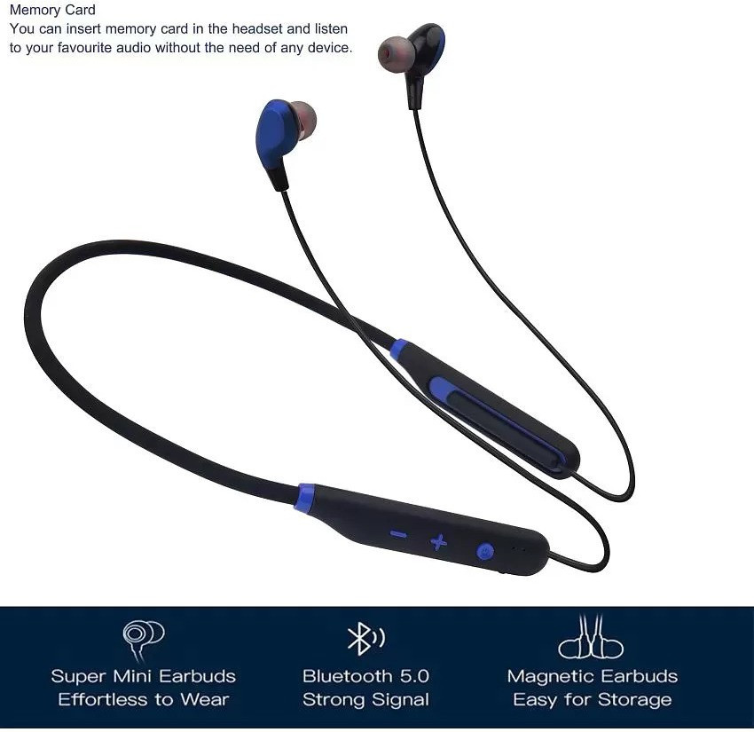 Neckband with memory cheap card