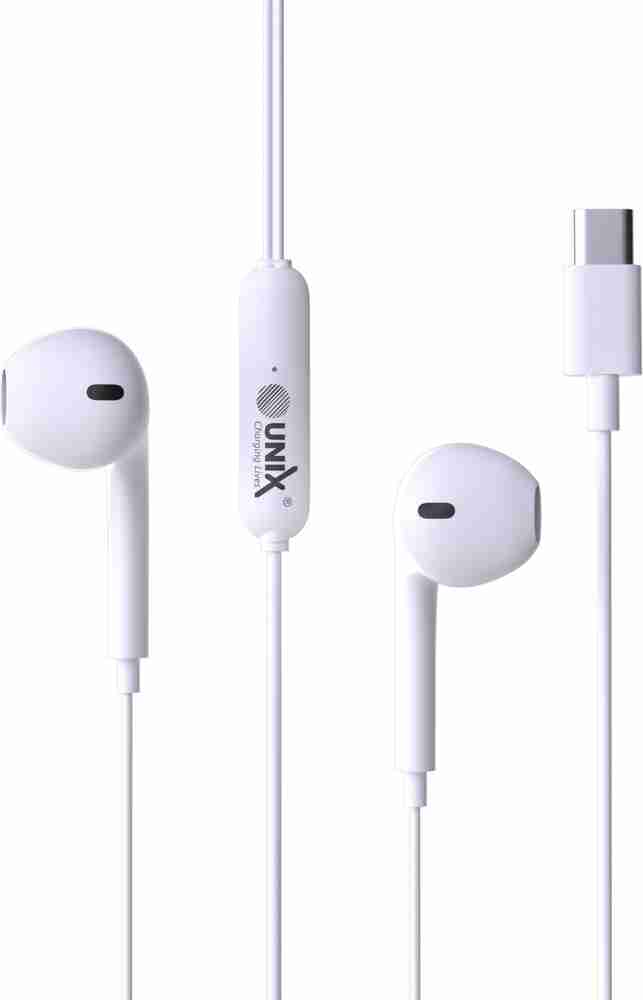 Unix i300 Type C Handsfree with Microphone and Volume Buttons