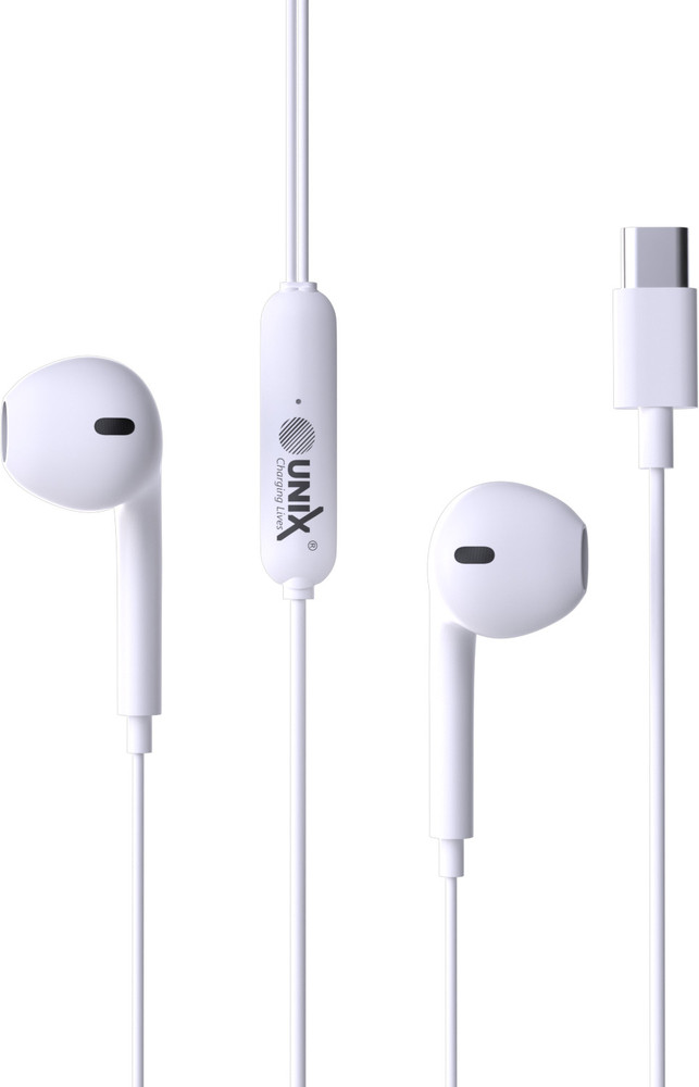 Unix i300 Type C Handsfree with Microphone and Volume Buttons For