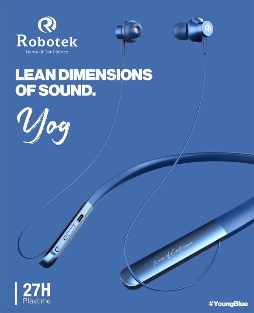 Robotek Yog 27 Hours Playtime Super Bass Bluetooth Headset Price