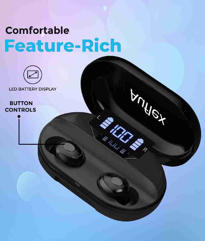 AuFlex TWS T2 Earbuds Headset with 1500 mAh 26 Hours Playback for iOS Android Phone Bluetooth Price in India Buy AuFlex TWS T2 Earbuds Headset with 1500 mAh 26 Hours